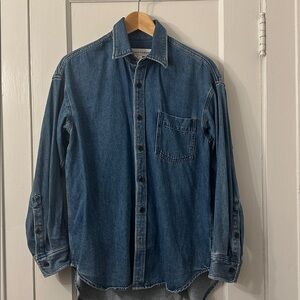 Denim Forum Oversized Button-Up Shirt Jacket